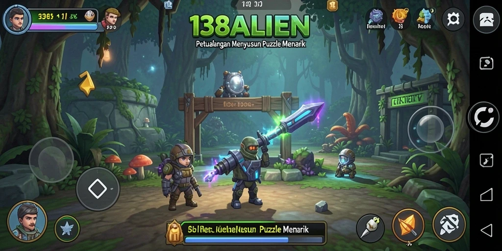 Screenshot gameplay 138ALIEN yang penuh warna dan menantang.
