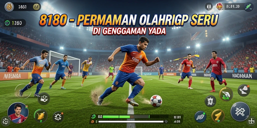 Tampilan gameplay 8180 yang mendebarkan dan penuh aksi olahraga.