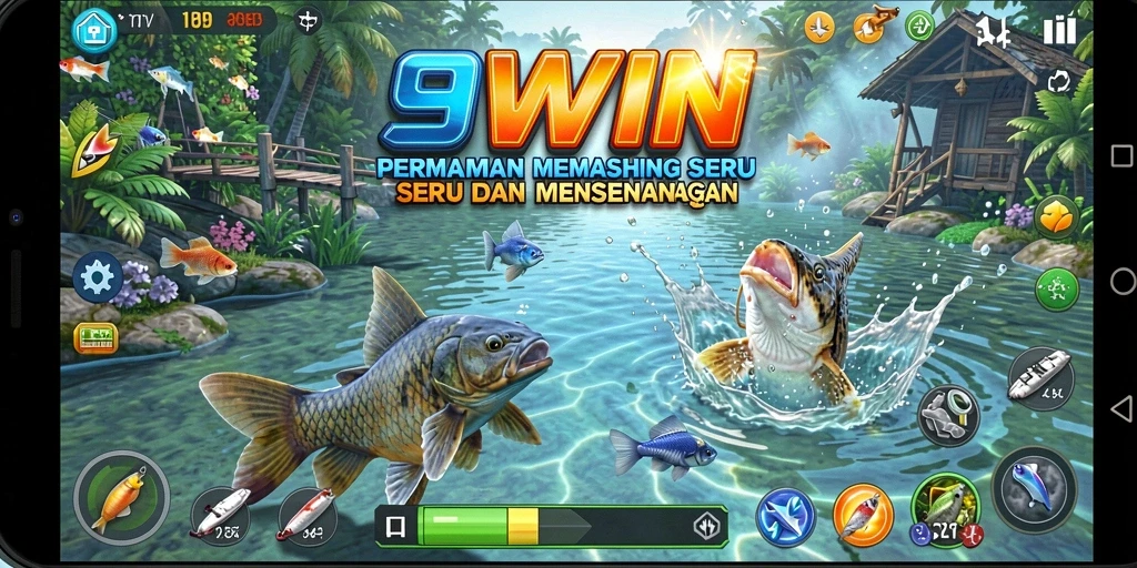 Tangkapan ikan terbesar di 9WIN dengan latar belakang laut yang indah.