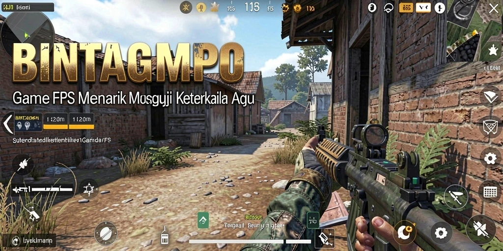 Screenshot gameplay BINTANGMPO yang menampilkan aksi seru dalam pertempuran FPS.
