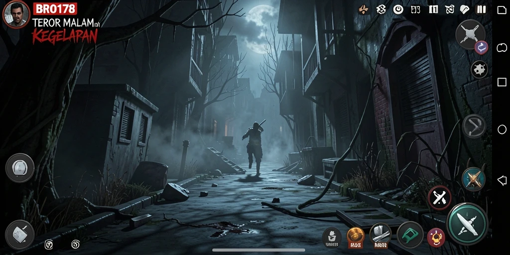 Tangkapan layar gameplay menegangkan di BRO178.