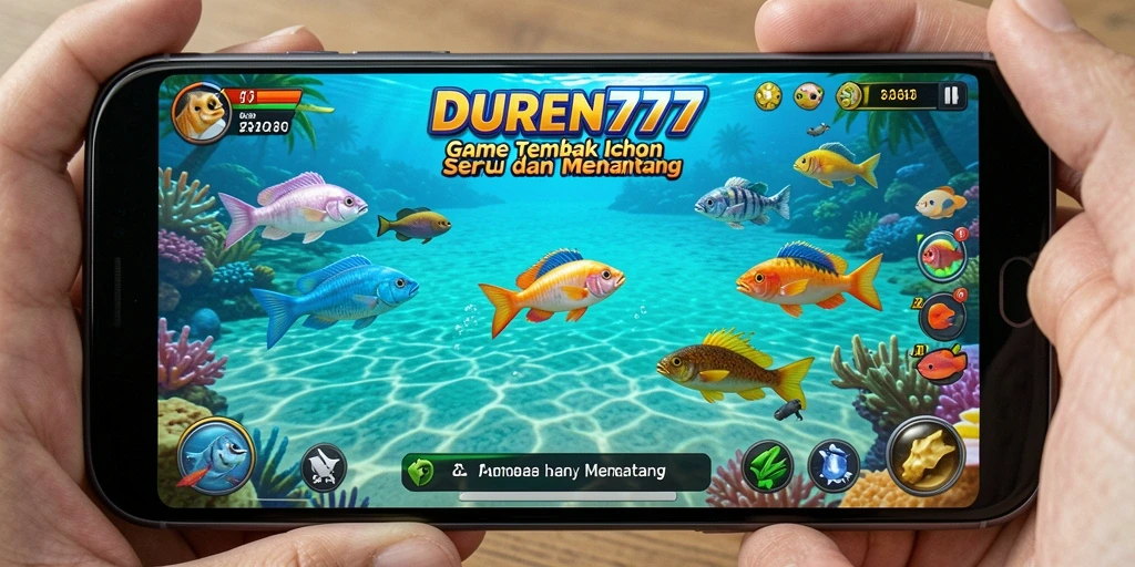 Gameplay menarik DUREN777 dengan aksi menembak ikan.