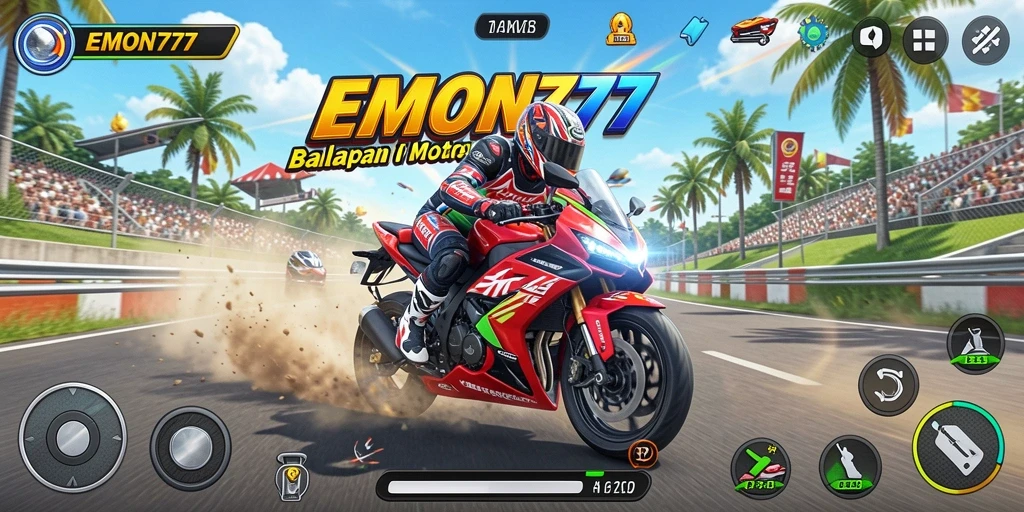 Tampilan gameplay penuh adrenalin di EMON777.