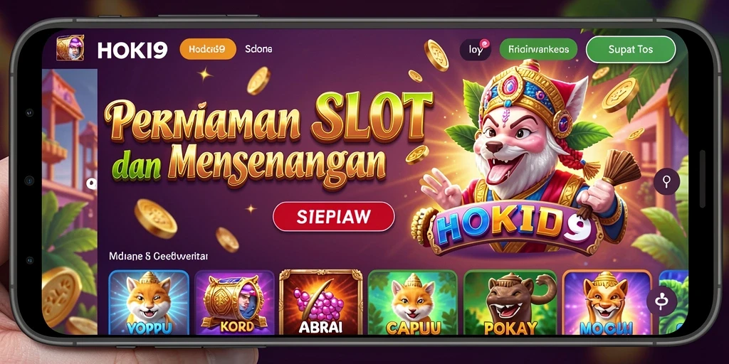 Tangkapan layar menampilkan gameplay menarik HOKI9 dengan simbol slot yang memukau.