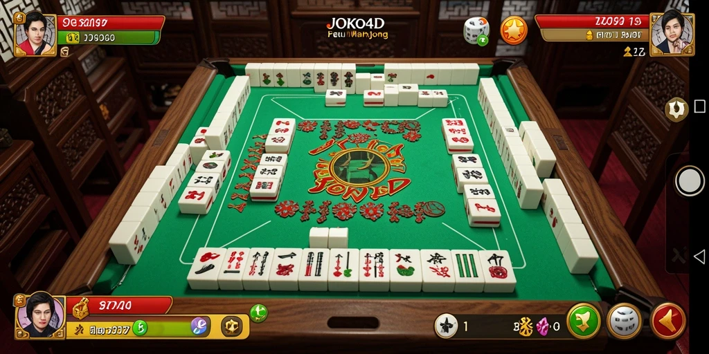 Tampilan gameplay seru dari JOKO4D yang menarik perhatian pemain Mahjong.