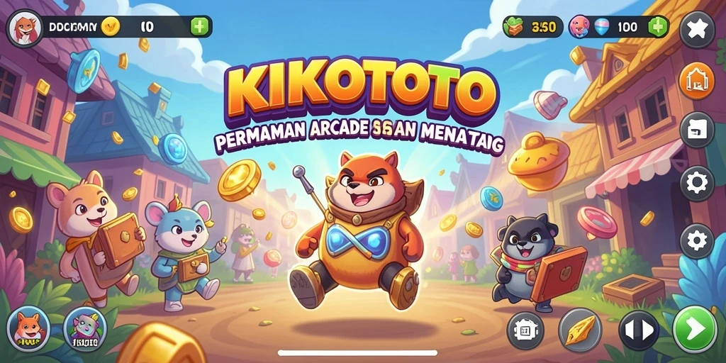 Tampilan gameplay KIKOTOTO yang seru dan dinamis.