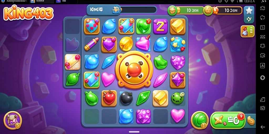 Tampilan gameplay KING403 yang menarik dan penuh warna.