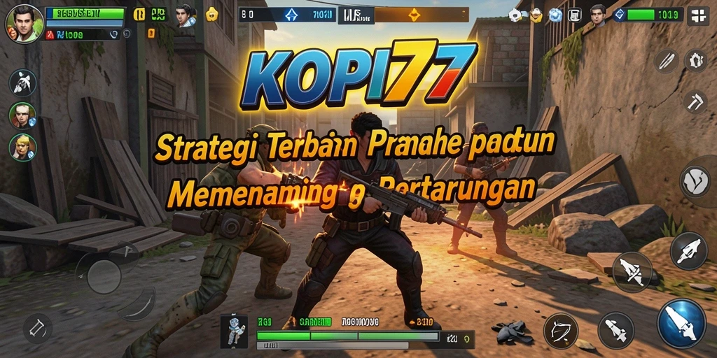 Tampilan gameplay KOPI77 menampilkan pertempuran strategis yang menawan.