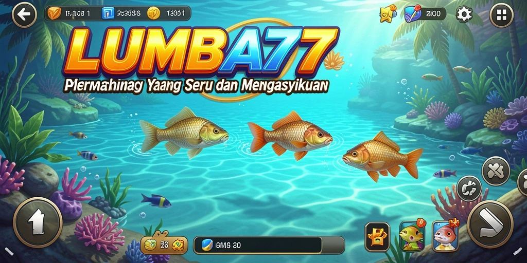 Tampilan gameplay LUMBA77 yang menakjubkan saat memancing ikan.