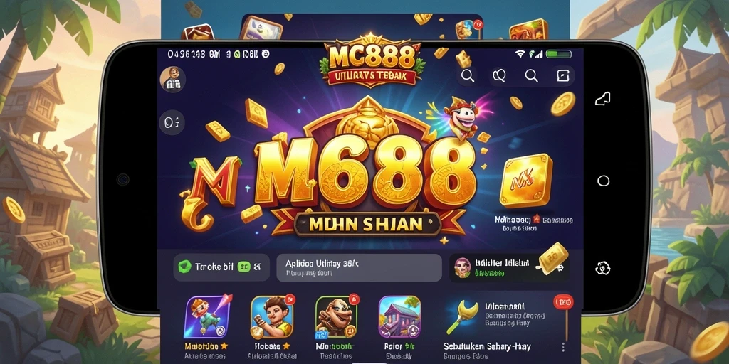 Tampilan antarmuka pengguna yang sederhana dan efektif dari MC888.