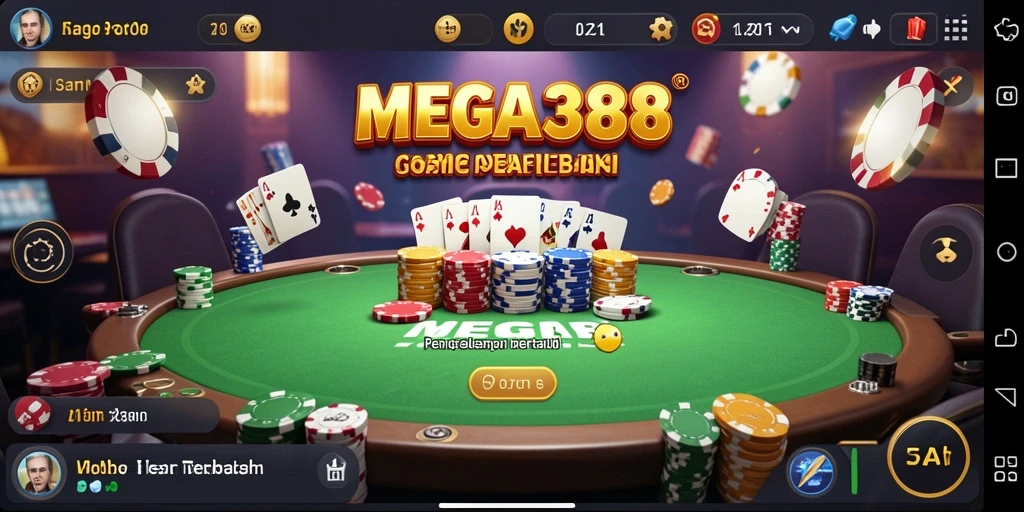 Tampilan gameplay Poker yang mengasyikkan dan penuh strategi.