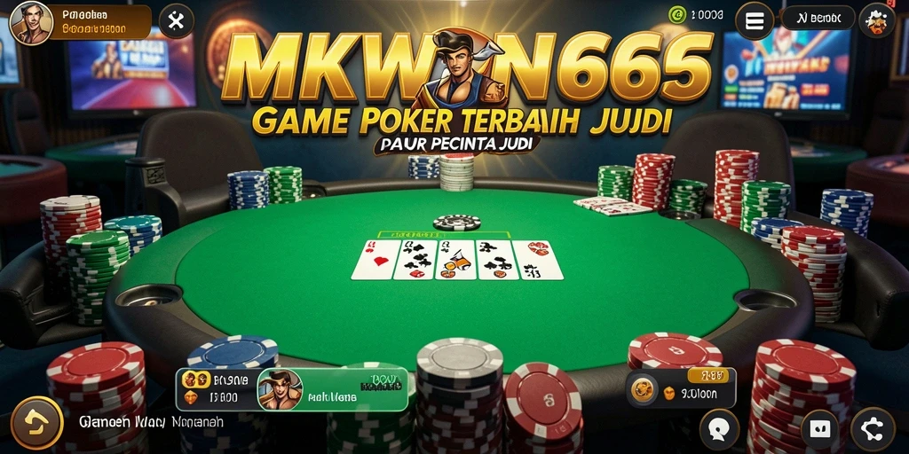 Tampilan gameplay Poker yang menarik dan interaktif di MKWIN666.