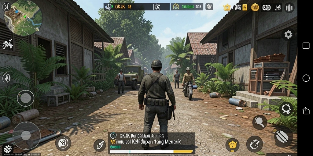 Tampilan gameplay OKJK yang memukau dan interaktif.