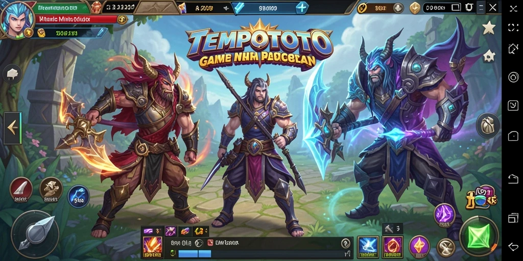 Screenshot TEMPOTOTO menampilkan aksi seru dalam gameplay MMORPG.
