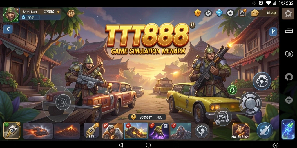 Tampilan gameplay Simulation TTT888 yang interaktif dan mengasyikkan.