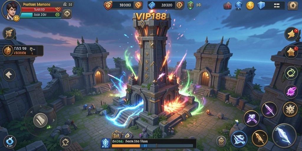Gambaran menarik gameplay Tower Defense di VIP188.