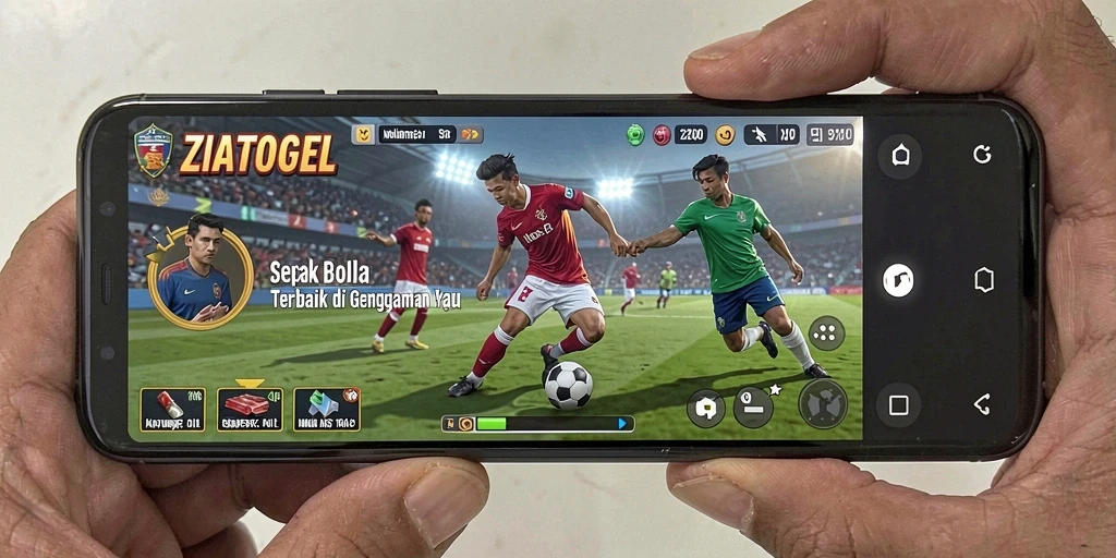 Tampilan gameplay seru dari ZIATOGEL dalam pertandingan sepak bola.